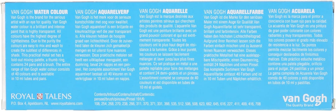 Van Gogh T.20M8624 metal case 24 colors V.G solid watercolor (japan import)