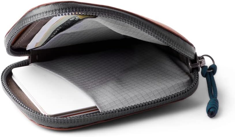 Bellroy All-Conditions Card Pocket, Leder , Wasserfest, Wasserbeständig- Bronze, Bronze