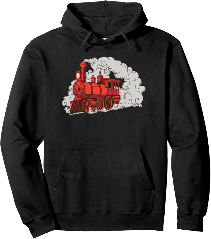 Dampflokomotive Pullover Hoodie