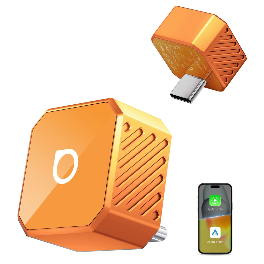 OTTOCAST Mini Pot 2026 Typ-C, 2-in-1 CarPlay &amp; Android Auto Wireless Adapter für iOS 10+/Android 11+
