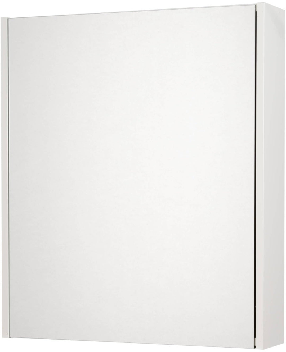 Saqu Salto Badspiegelschrank 60x70cm - Wandspiegel Badezimmerspiegel glänzend Weiss Weiss 60x14x70 c
