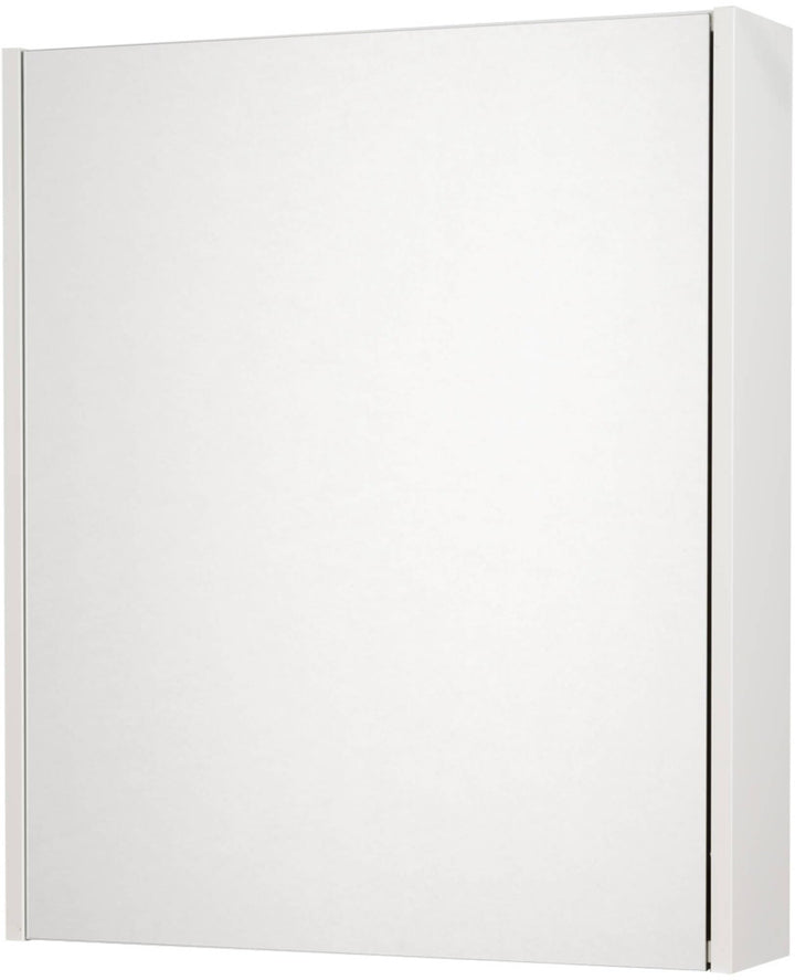 Saqu Salto Badspiegelschrank 60x70cm - Wandspiegel Badezimmerspiegel glänzend Weiss Weiss 60x14x70 c