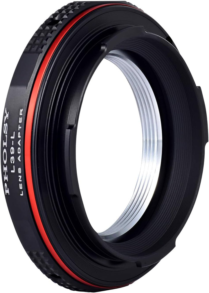 PHOLSY Objektivadapter L39 auf L Mount Kompatibel mit Leica L39 M39 LTM 39mm Mount Objektiv und L Mo