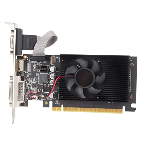 Bewinner GT610 Grafikkarte, 2 GB, DDR3, 64 Bit, HDMI DVI VGA Desktop Grafikkarte, PCI Express X16 Co