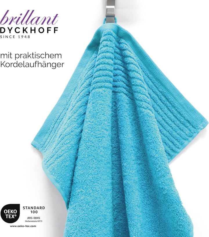 Dyckhoff 0410996455 Handtuchset "Brillant", 2 Badetücher / Duschtücher 70 x 140 cm und 4 Handtücher