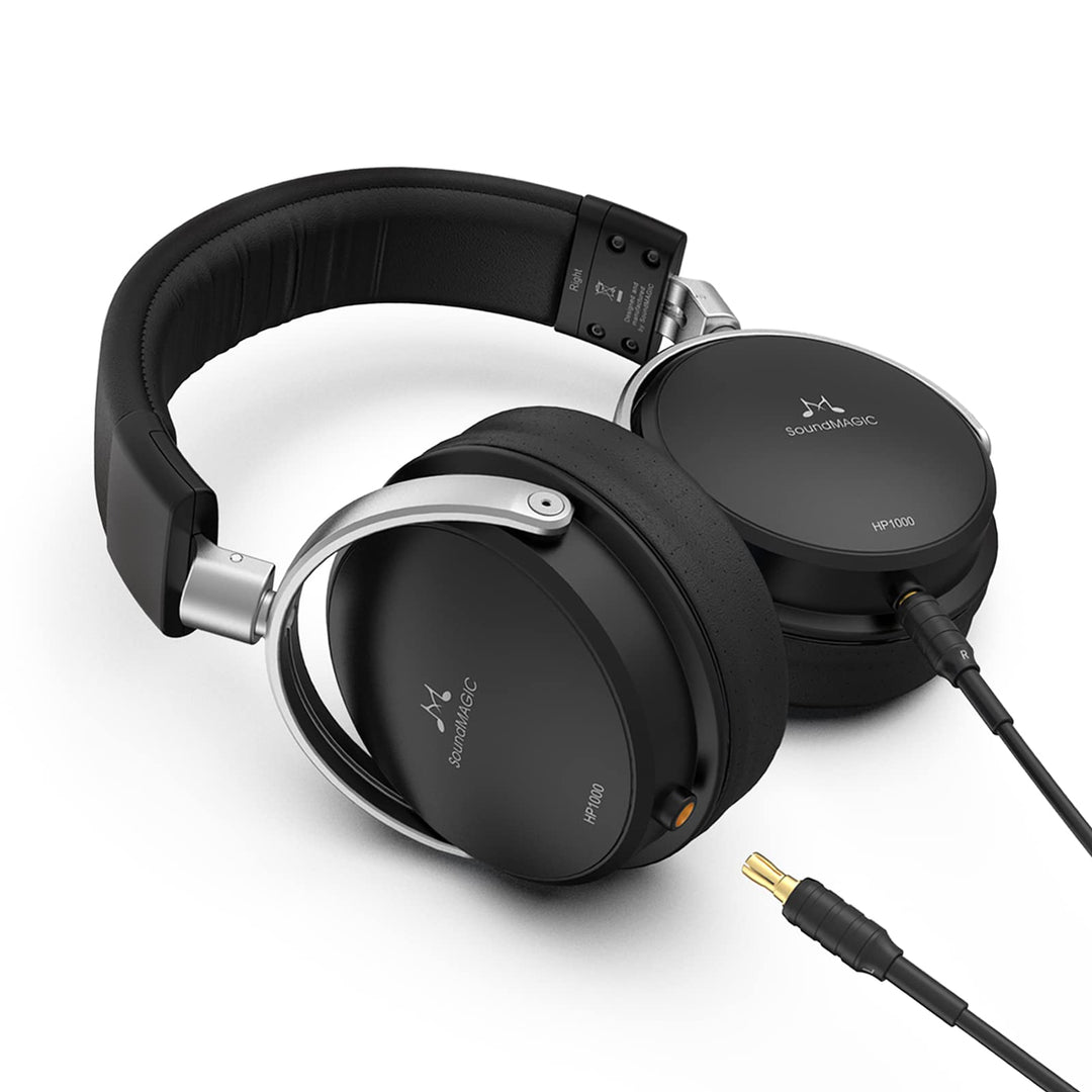 SoundMAGIC HP1000 Wired Over-Ear Headphones, HiFi Stereo Professional Premium Headphones, Noise Isol