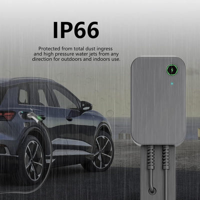 Teskee EV-Ladegerät Typ 2 Wallbox Home Smart EV Auto-Ladestation Elektrofahrzeug-Ladegerät mit Touch