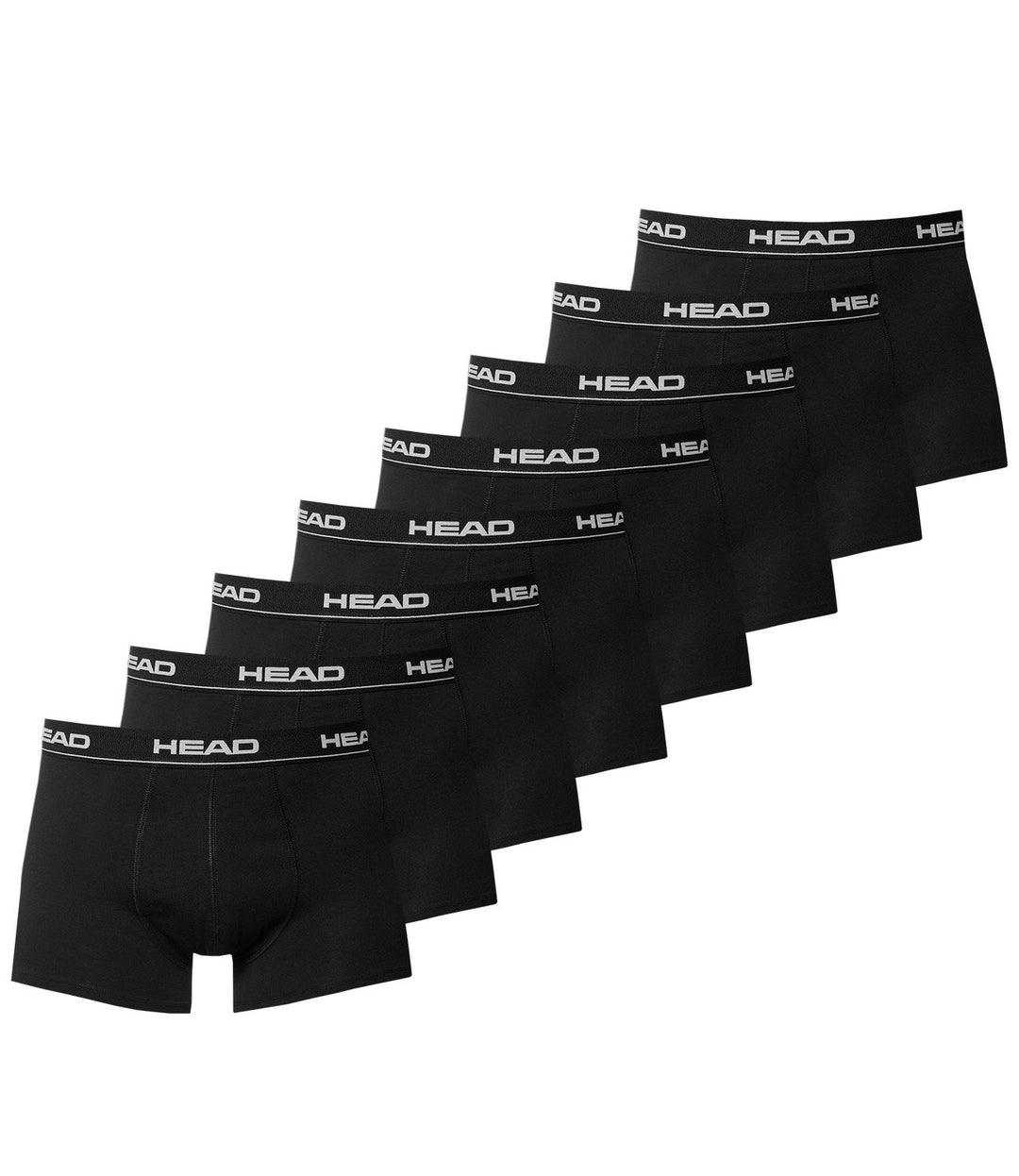 HEAD Herren Boxershorts 841001001 8er Pack S Schwarz, S Schwarz