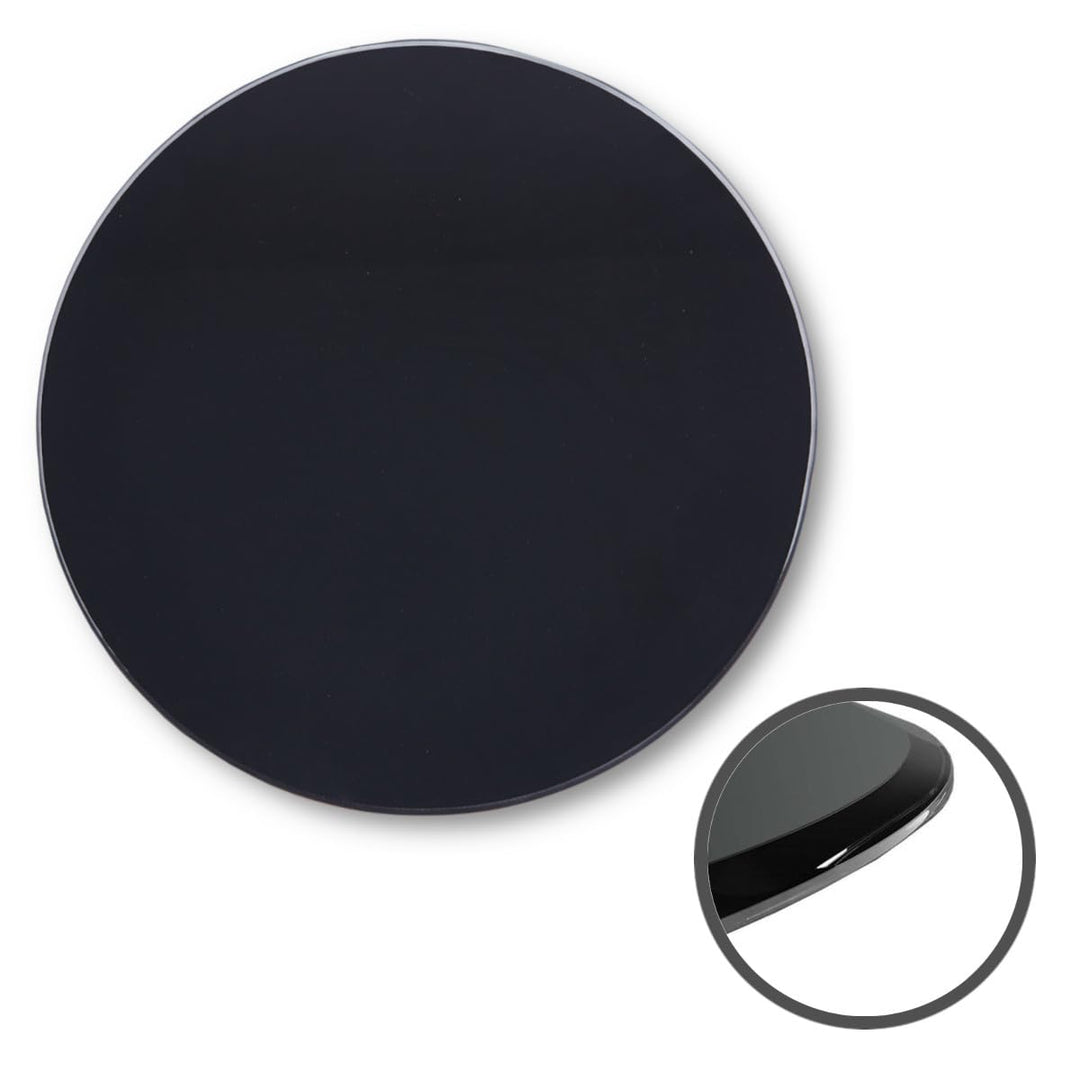 Euro Tische Glasplatte für Kaminofen rund - Glasscheibe mit 6mm ESG Sicherheitsglas - perfekt geeign