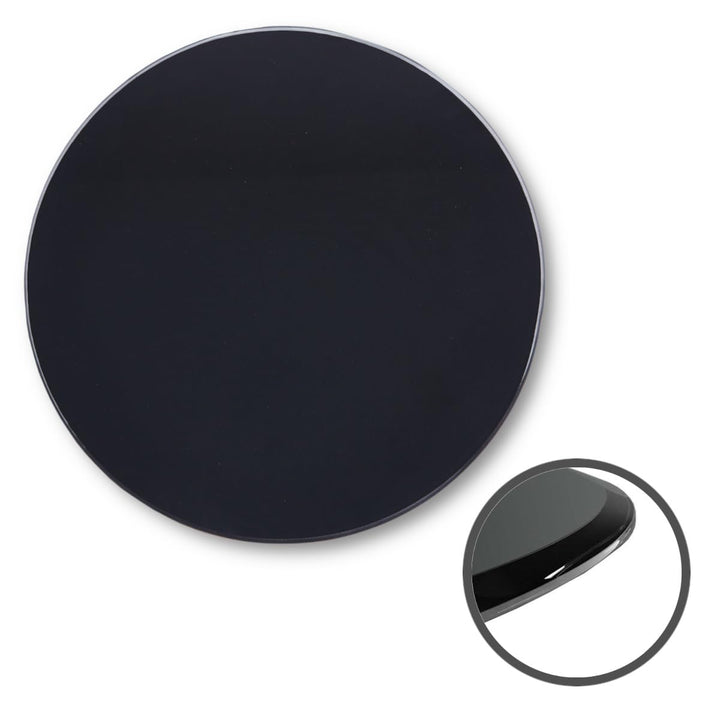 Euro Tische Glasplatte für Kaminofen rund - Glasscheibe mit 6mm ESG Sicherheitsglas - perfekt geeign