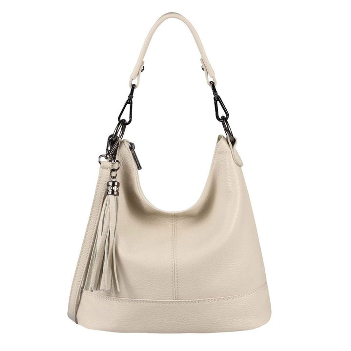 OBC Made in Italy Damen Leder Tasche Umhängetasche Shopper Schultertasche Handtasche Crossbody City