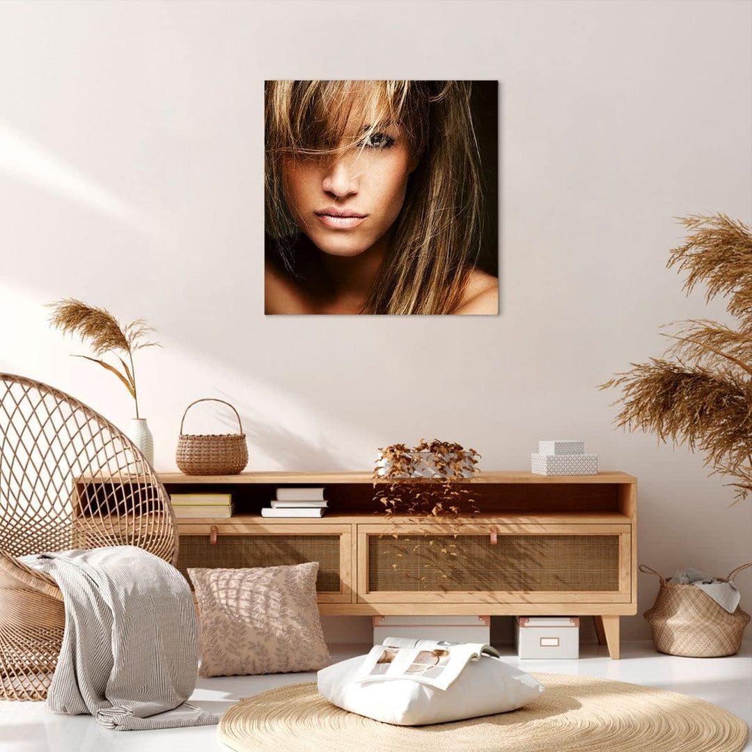 Bilder auf Leinwand Weiblich mode modell nackt Leinwandbild 60x60cm Wandbilder Dekoration Wohnzimmer