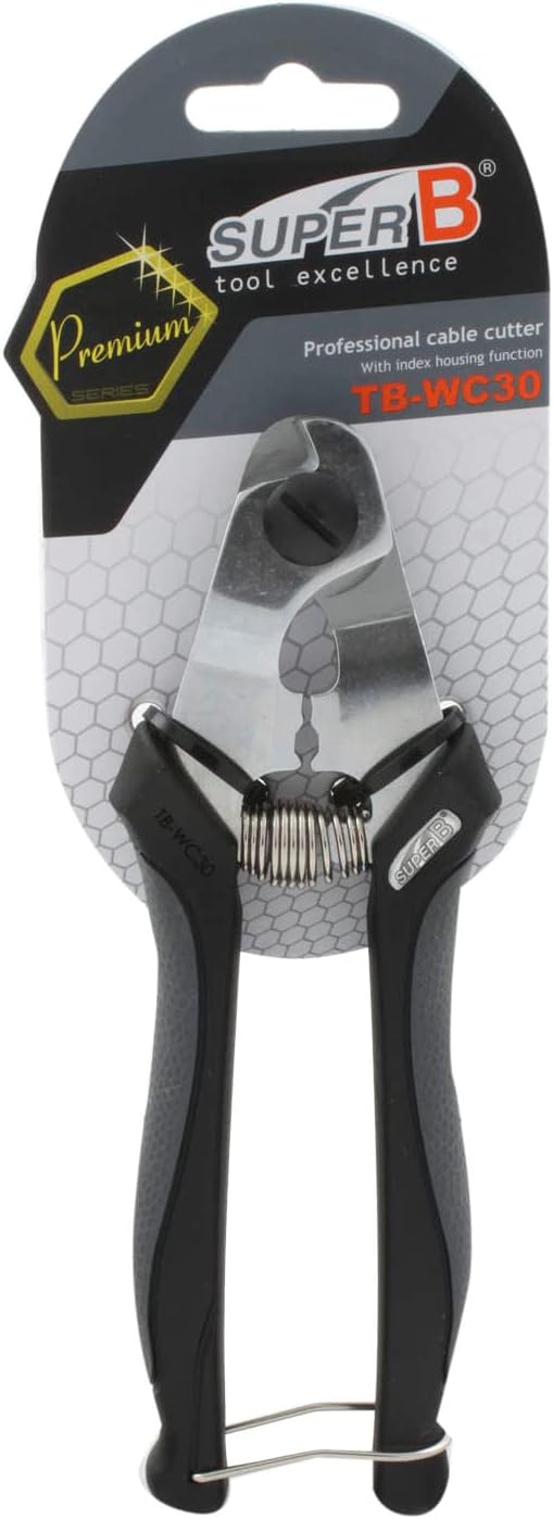 SuperB Werkzeug Kabelzange Tronchese per Guaine Professionale Nero, schwarz-grau, Unica