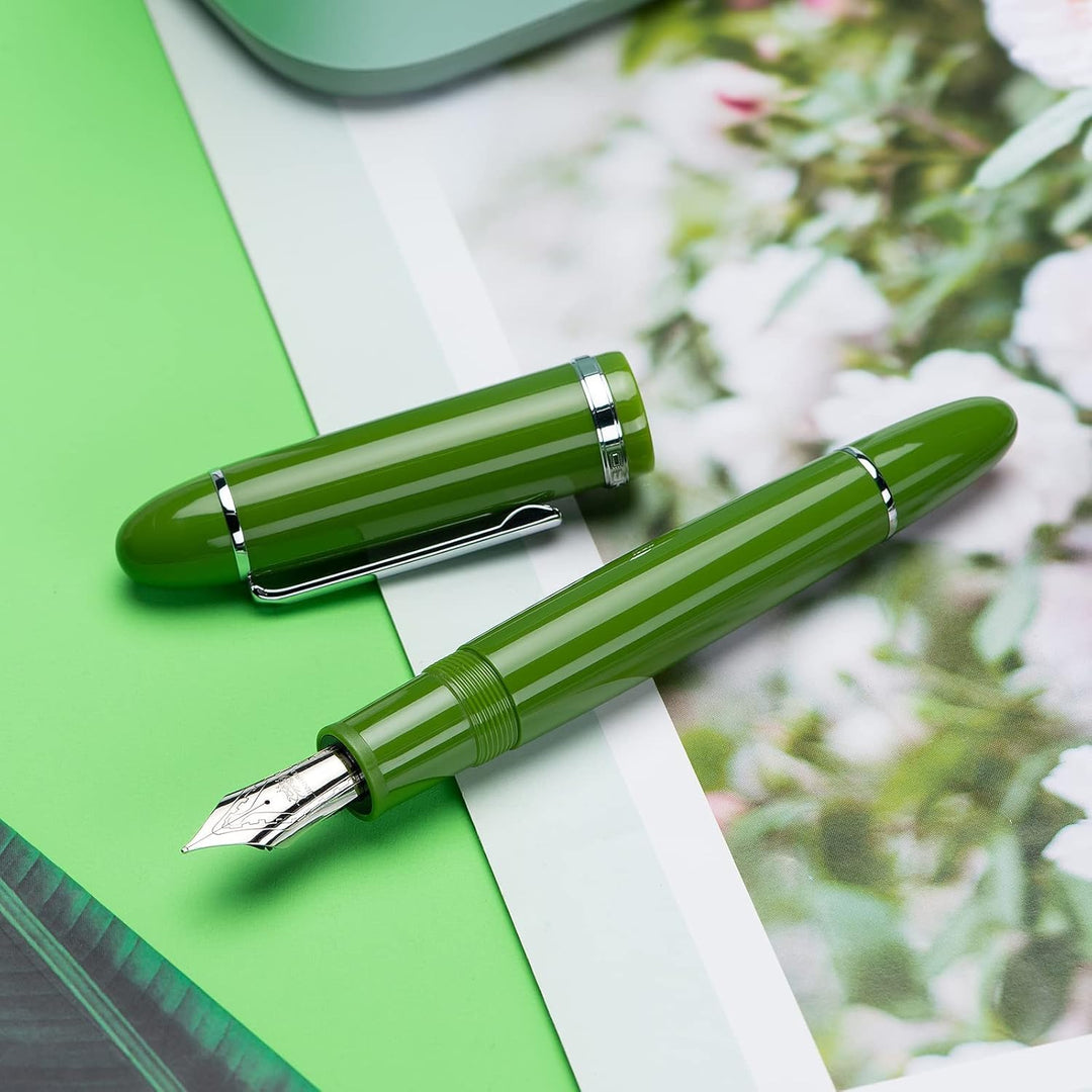 Jinhao X159 Acryl-Füllfederhalter-Set, Grösse 8, extra feine Spitze, klassisches Design, glatter Sch