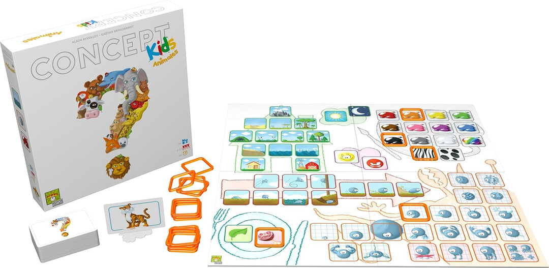 Repos Production CKASP01 Animal UNbox JETZT-Konzept Kids-Brettspiel auf Spanisch, bunt Concept Kids,