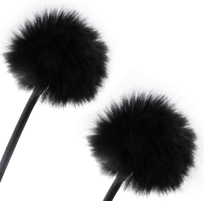 keepdrum 2x WS05 Mini Fell-Windschutz für Lavalier-Mikrofone und Headsets