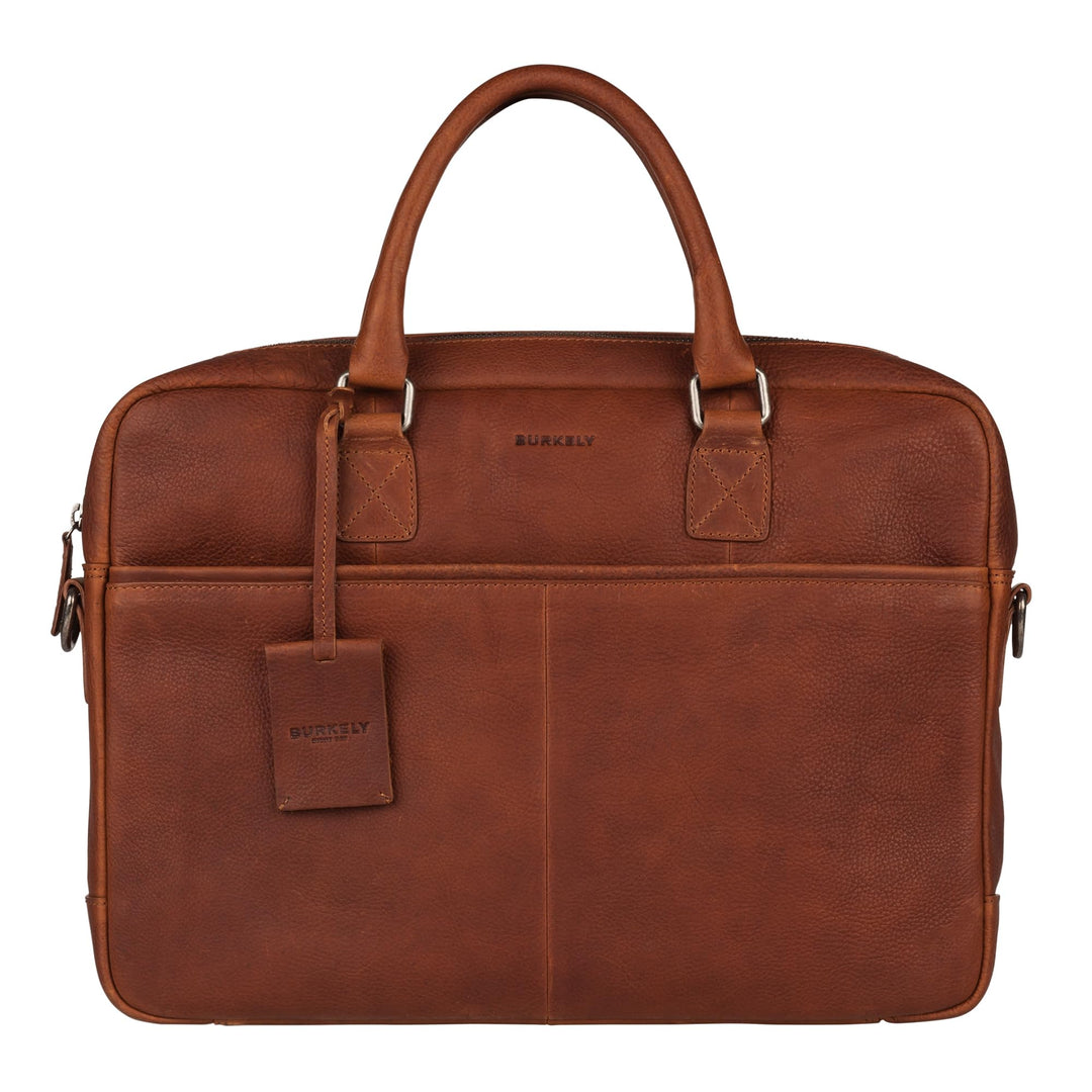 Burkely Fundamentals Antique Avery Reid Laptopbag Uni 15,6'' – Aktentasche aus Vollrindleder – Gepol