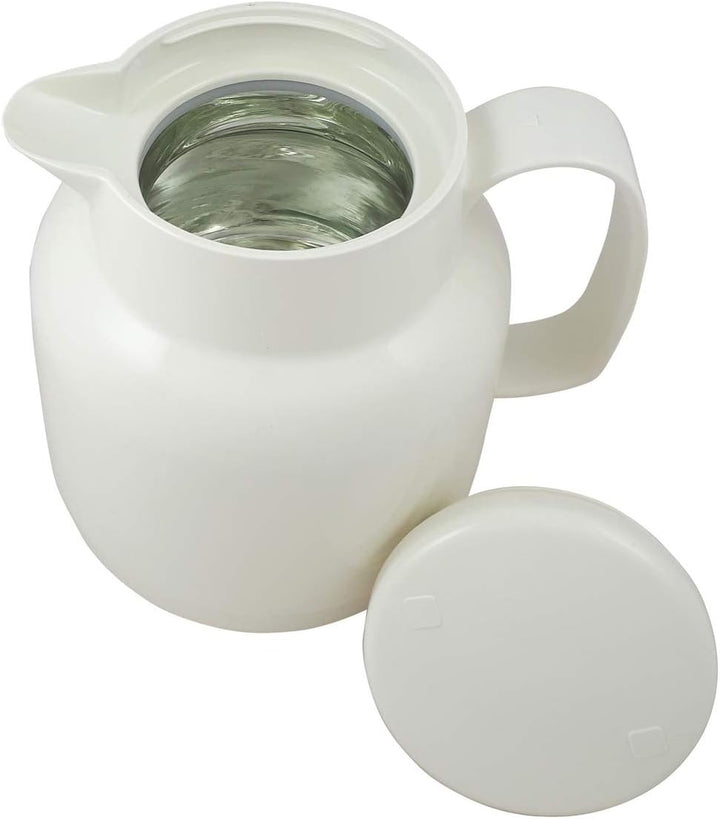 Helios Mondo Kunststoff-Isolierkanne, weiss, 1 Liter 1,0 Liter Weiss, 1,0 Liter Weiss