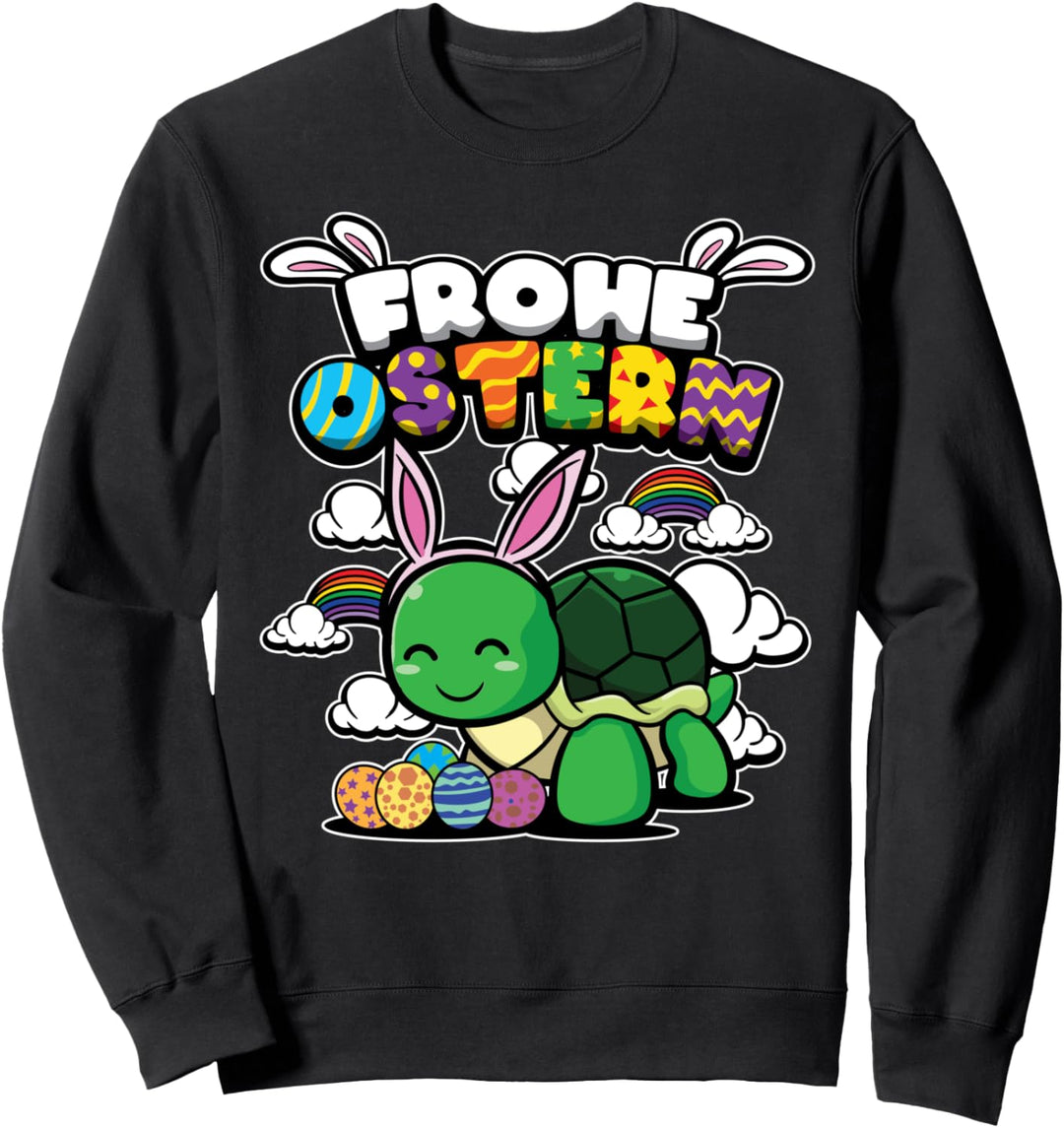 Frohe Ostern - Ostertiere - Süsse getarnte Schildkröte Sweatshirt