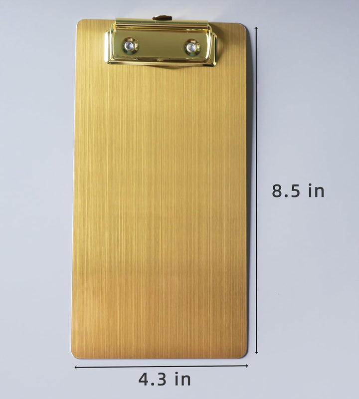 Magnetische Klemmbretter aus Edelstahl, Metallklemmbretter mit flachem 304-Clip, schwarze Tafeln für