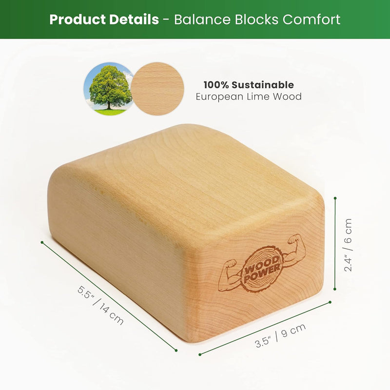 WOODPOWER BalanceBlocks - I Handstand-Klötze & Yoga Block in einem - unterstütze Deine Handgelenke b