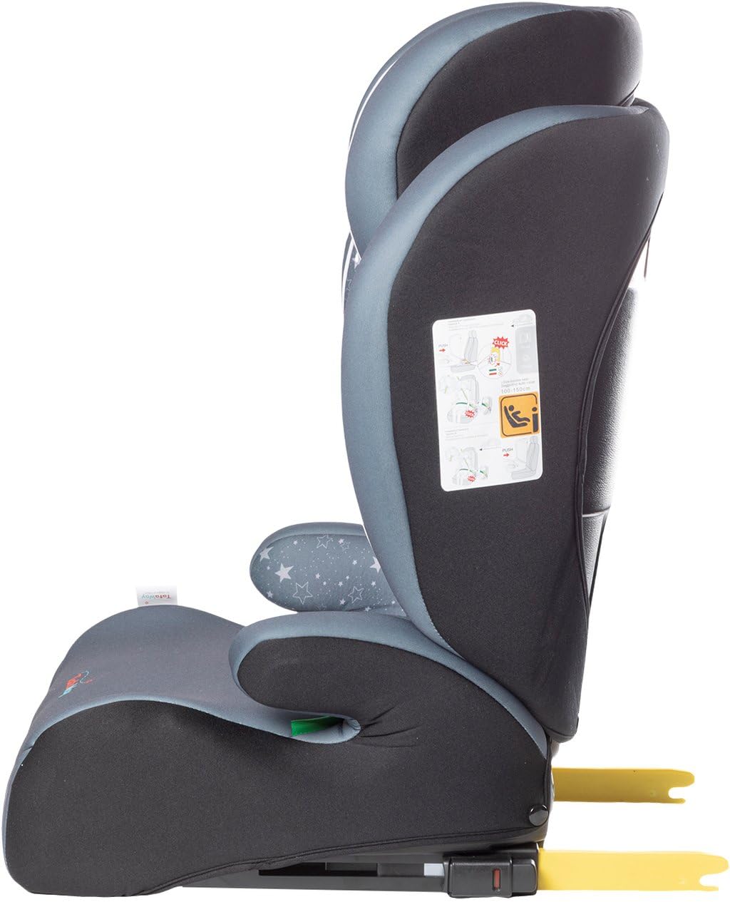 Tataway -Autositz mit ISOFIX-Befestigung für Kindersicherheit mit einer Höhe von 100 bis 150 cm mit