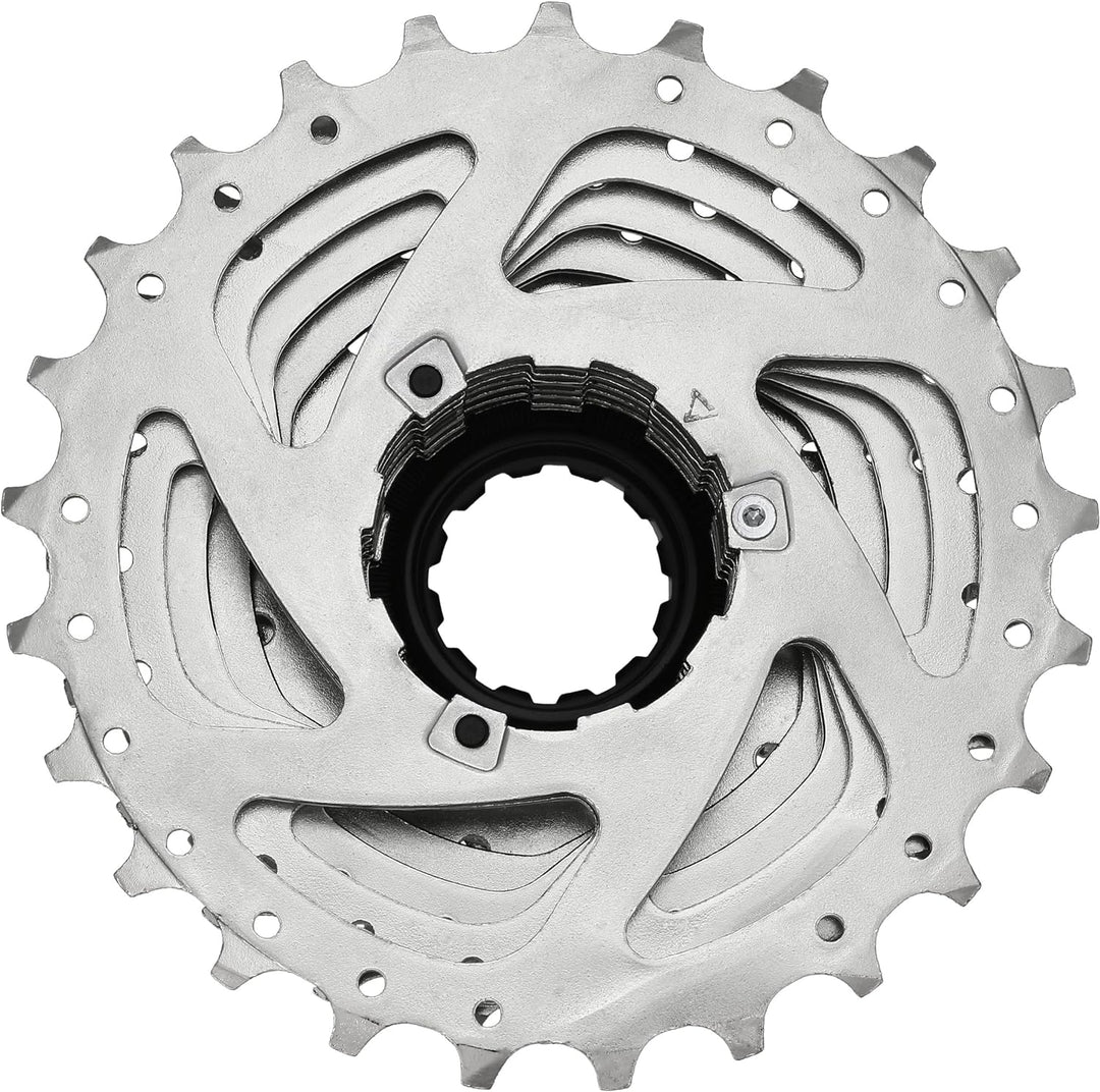 SunRace CSR91 9-Speed Nickel Plated Cassette with Alloy Lockring and Gray Spacer 9-fach, 9-fach