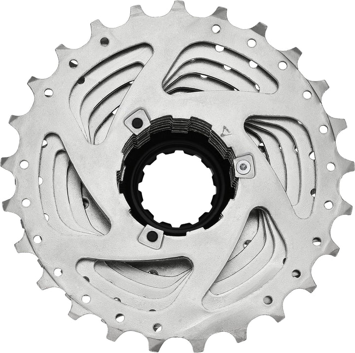 SunRace CSR91 9-Speed Nickel Plated Cassette with Alloy Lockring and Gray Spacer 9-fach, 9-fach