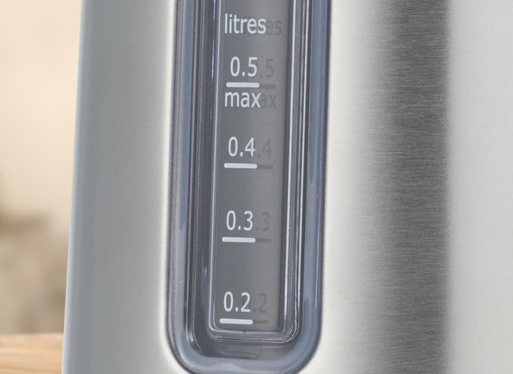 Kenwood 0WJKM07602 Mini- Wasserkocher (670-800 Watt / 0,5 Liter / Edelstahl) silber