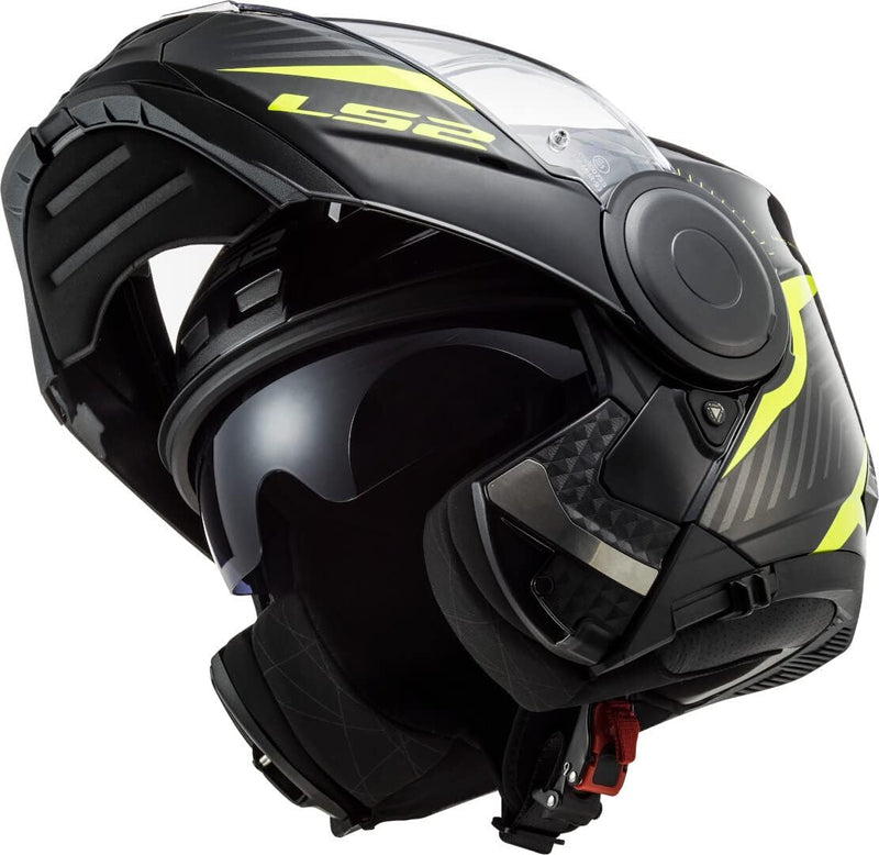 LS2 Motorradhelm FF902 SCOPE SKID BLACK H-V YELLOW, Schwarz/Gelb, XS XS Schwarz/Gelb, XS Schwarz/Gel