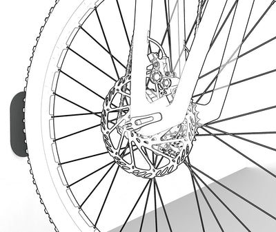 Meliconi MyBike Universal-Fahrrad-Wandhalterung, Wand-Fahrradständerfür den Innen- und Aussenbereich