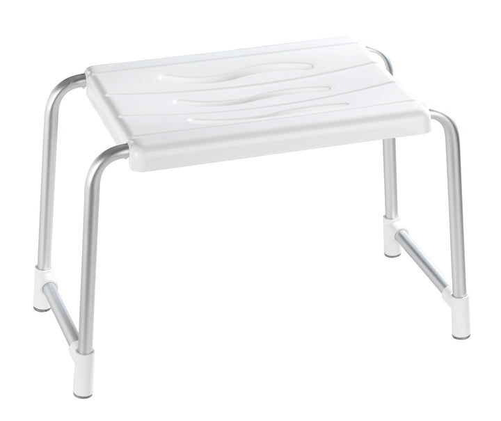 WENKO Duschhocker Secura Weiss, Wannenhocker, 120 kg Tragkraft