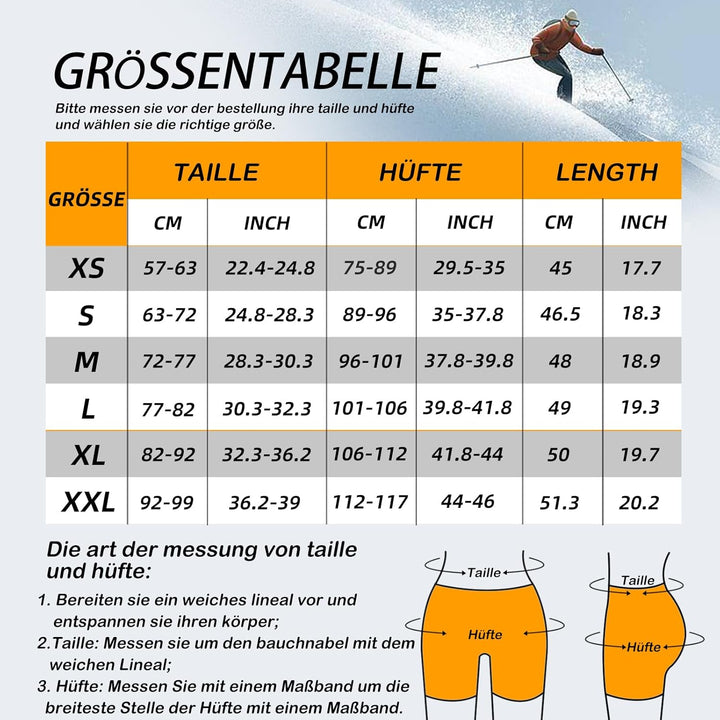 Cienfy 3D hüftschutz Eva protektorenhose gepolsterter Shorts impakthose steissbeinpad für Skifahren