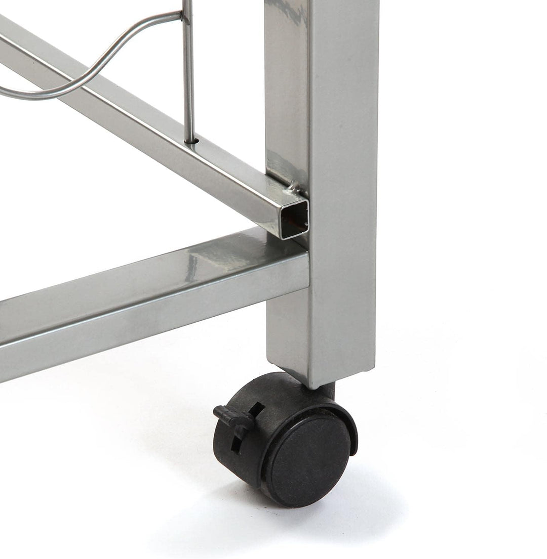 Versa Leicester Küchenwagen mit Rädern, Schubladen und Flaschenregal, Gemüsehändler, Küchenablage, M