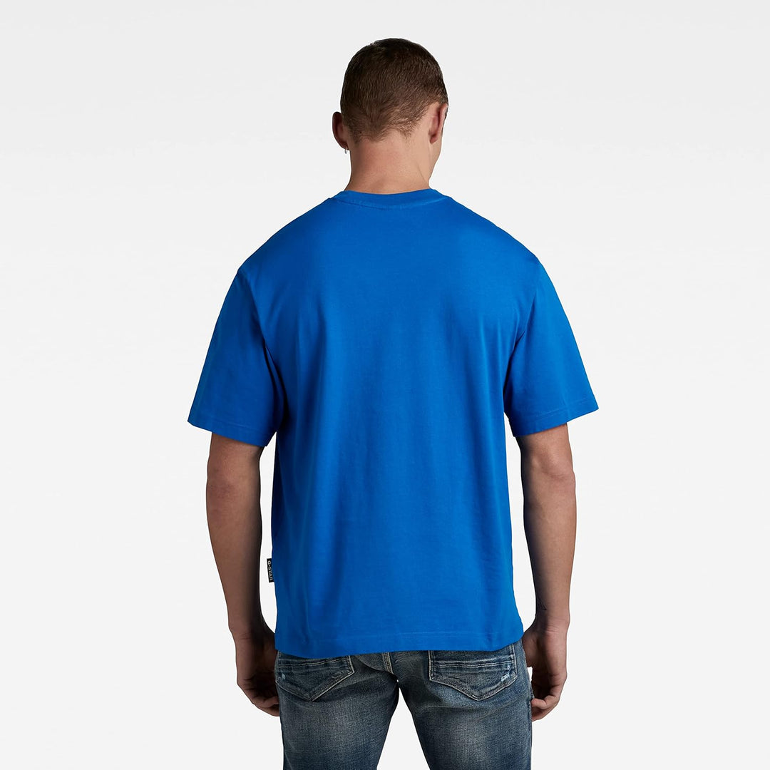 G-STAR Herren Unisex Boxy Base T-Shirt T-Shirts L Blau (Lapis Blue D23218-c336-d610), L Blau (Lapis