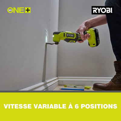 RYOBI 18 V ONE+ Akku-Multitool RMT18-0 (Oszilationswinkel 3,0°, Schwingzahl 0-20.000 min-1, variable