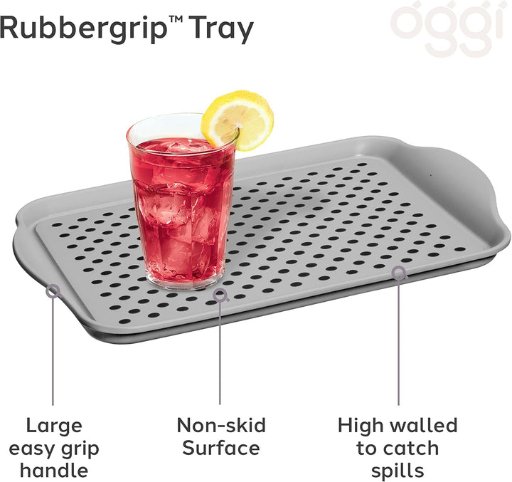 Oggi 5504.10 Serviertablett, Kunststoff, Grau/Dunkelgrau, Grau/Dunkelgrau