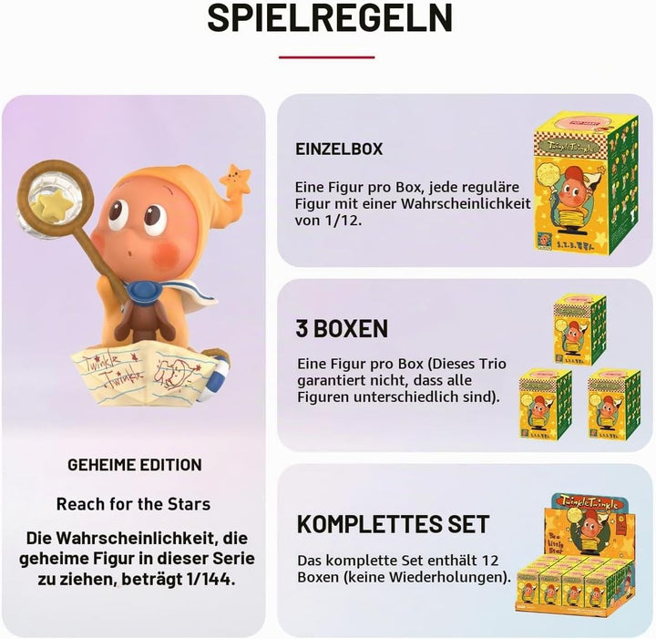 POP MART Twinkle Twinkle Be a Little Star Series Figures Sammelfiguren Sammler Kunstspielzeug Spielz