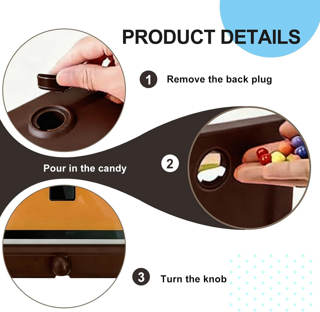 2 Stück Bilderrahmen Süssigkeitenspender: Wandmontierter Candy Dispenser Automat mit Schnelle Vertei