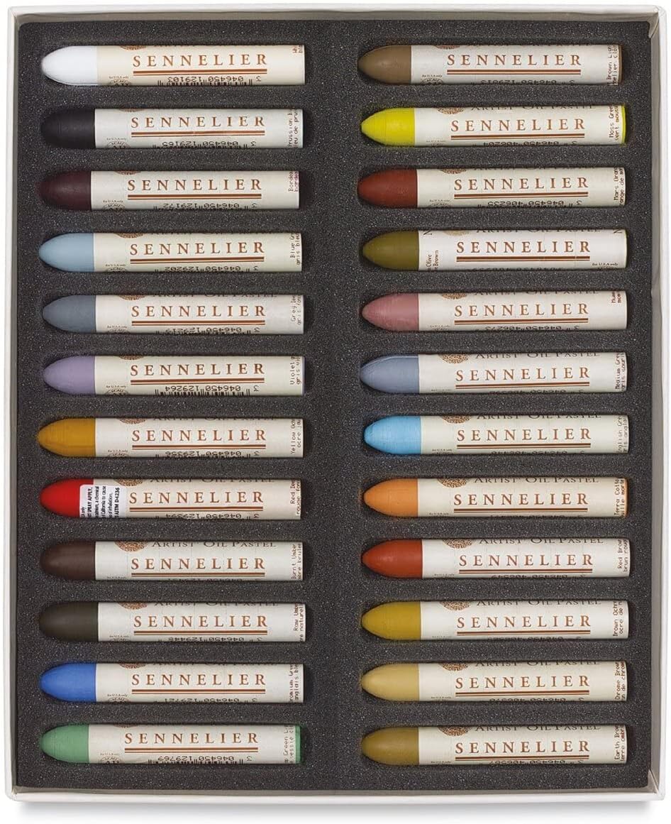 Sennelier Kartonöl Pastell Set, 24 Stück (1 Stück) Stillleben 1 stück (1er Pack) Stillleben, 1 stück