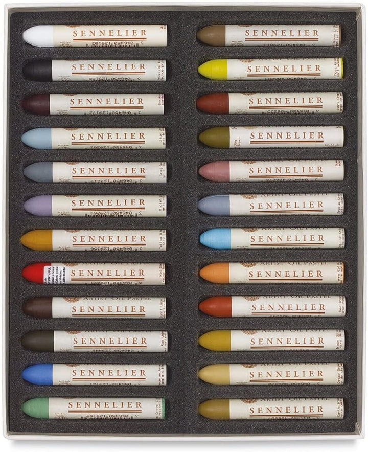 Sennelier Kartonöl Pastell Set, 24 Stück (1 Stück) Stillleben 1 stück (1er Pack) Stillleben, 1 stück