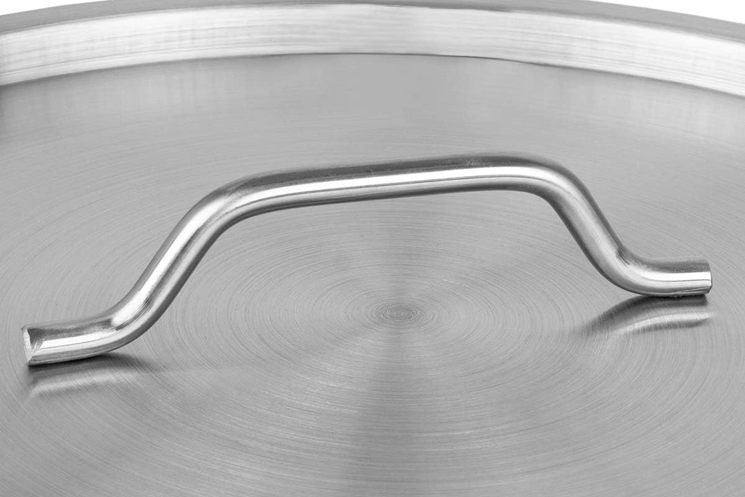 Beeketal 'BKT-14' Gastronomie Kochtopf ca. 13,5 Liter aus Edelstahl mit starken Griffen und Deckel,