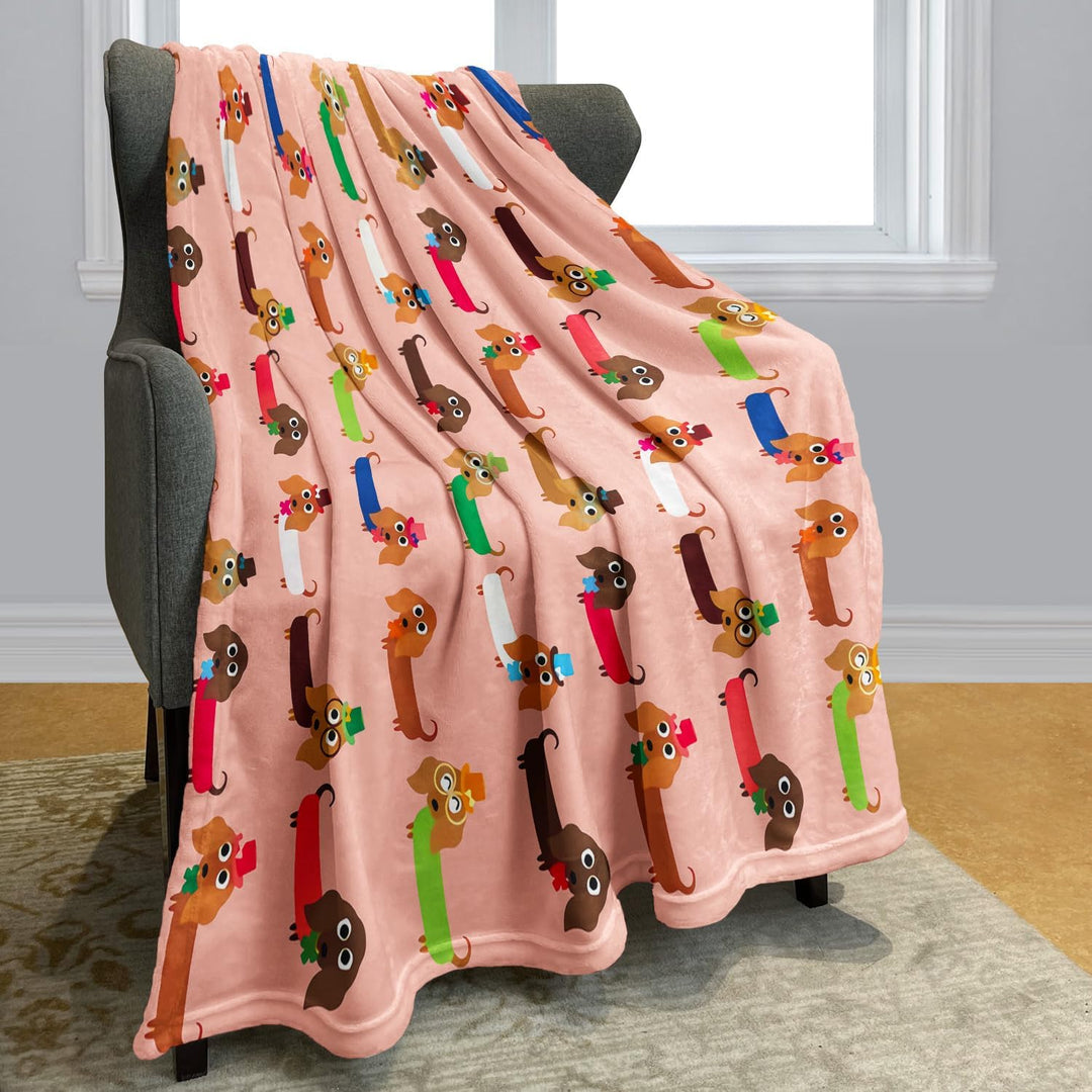 YISUMEI Decke Herrliche Dackel Kuscheldecken Weich Flanell Fleecedecke Bettüberwurf(150x200cm) 150 x