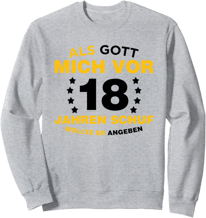 18. Geburtstag Geschenkidee Jungen Mädchen 18er Geschenkidee Sweatshirt