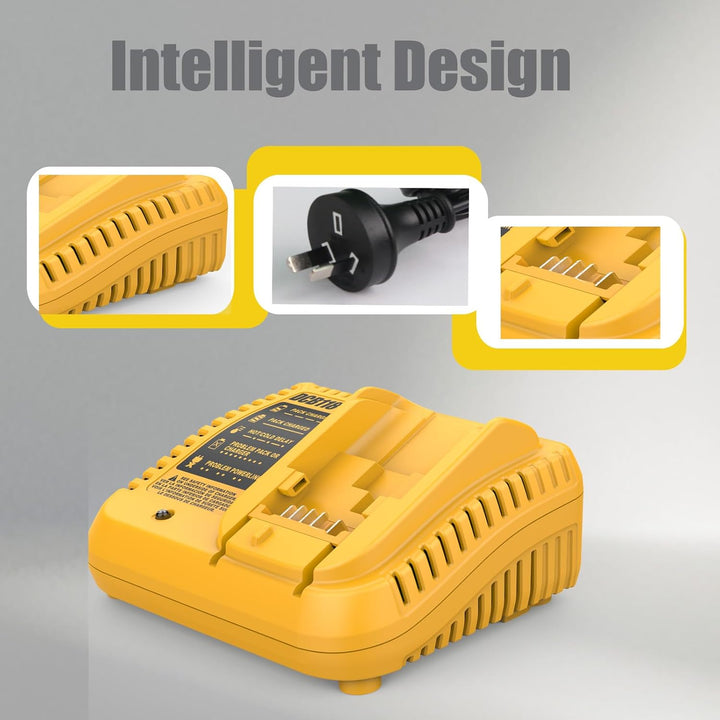 Dewalt-Schnellladegerät, kompatibel mit DCB112, DCB101, DCB105, DCB115, DCB107, passend für DCB120,