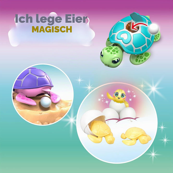 Bizak Speichern Sie die rosa Schildkröte, interaktives Haustier für Jungen und Mädchen, unboxing Erf