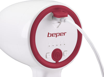 BEPER P102SBA007 Kabellose wiederaufladbare Handmixer,20W,2 Edelstahl-Schwingbesen, 5 Geschwindigkei