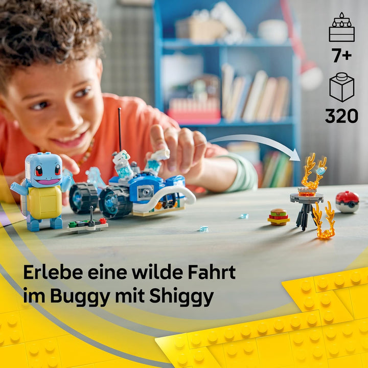 LEGO Pokémon SMART Play: Trainer-Buggyabenteuer mit Schiggy - kompatibles interaktives Set mit 2 SMA