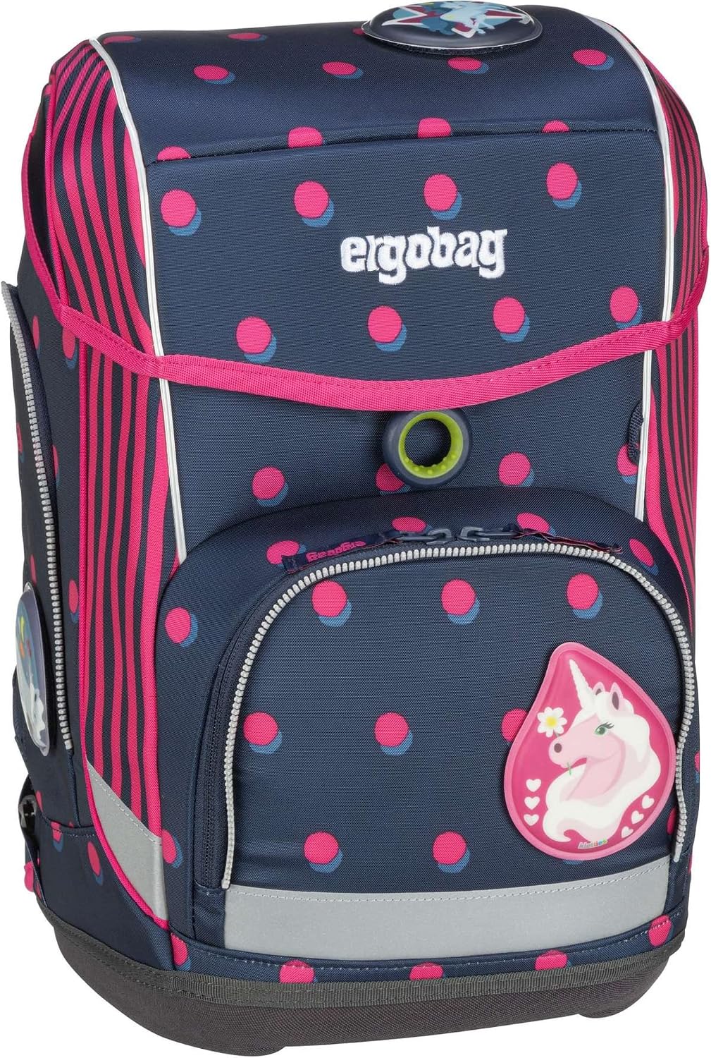 ergobag Cubo Set Ergonomischer Schulrucksack, 5 Stück Einheitsgrösse Schubi Dubär - Blau, Einheitsgr