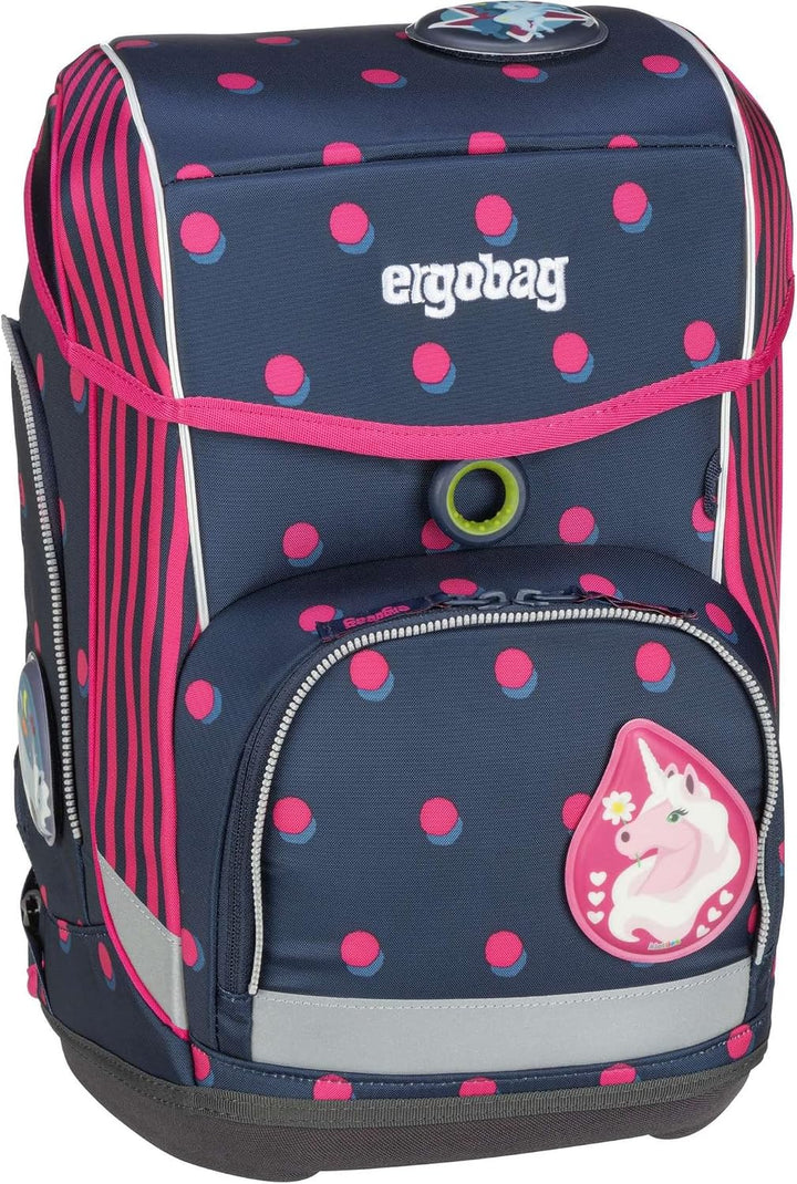 ergobag Cubo Set Ergonomischer Schulrucksack, 5 Stück Einheitsgrösse Schubi Dubär - Blau, Einheitsgr